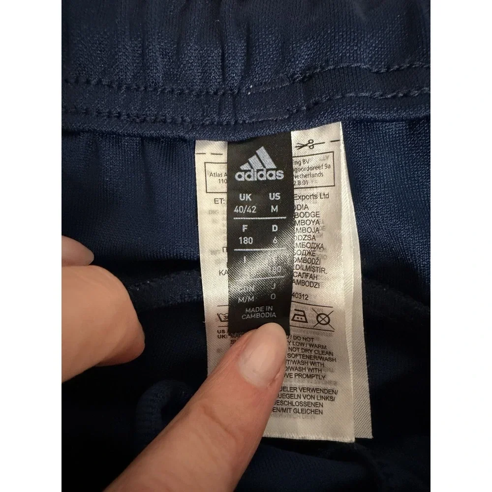 Adidas 3-Stripes Men's Training Tracksuit, Full Zip Top & Jogger Pants, Navy, M
